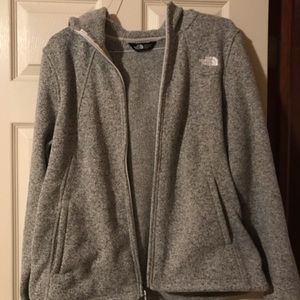 Women’s The North Face Fleece Hooded Zip Up Jacket